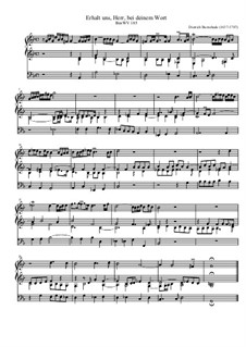 Erhalt uns, Herr, bei deinem Wort, BuxWV 185: Für Orgel by Dietrich Buxtehude