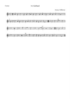 Gaillarde in F-Dur: Cantus by Anthony Holborne