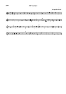 Gaillarde in g-Moll für Streichinstrumente: Cantus by Anthony Holborne