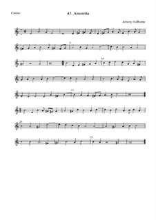 Amoretta: Cantus by Anthony Holborne