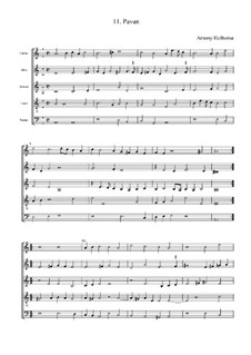 Pavane in a-Moll: Vollpartitur by Anthony Holborne