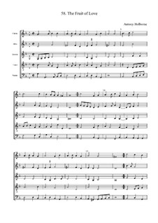 The Fruit of Love: Vollpartitur by Anthony Holborne