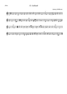Gaillarde in a-Moll für Streicher: Altus by Anthony Holborne