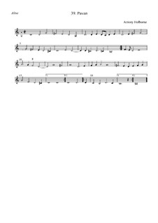 Pavane in G-Dur für Streicher: Altus by Anthony Holborne