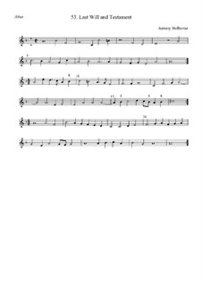 Last Will and Testament: Altus by Anthony Holborne