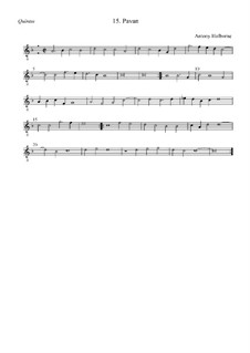 Pavane in F-Dur für Streicher: Quintus by Anthony Holborne