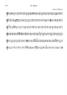 Spero: Tenor by Anthony Holborne