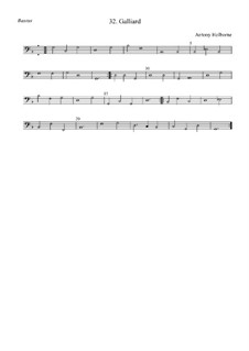 Gaillarde in g-Moll für Streichinstrumente: Bassus by Anthony Holborne