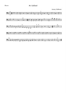Gaillarde für Streicher (F-Dur): Bassus by Anthony Holborne