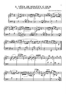 Sonate für Klavier in G-Dur: Teil III by Georg Benda
