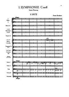 Sinfonie Nr.1 in c-Moll, WAB 101: Partitur by Anton Bruckner