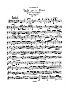 Drei kleine Duette für zwei Gitarren, Op.146: Stimmen by Ferdinando Carulli