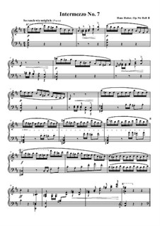Intermezzos für Klavier, Op.94: Intermezzo Nr.7 in h-Moll by Hans Huber