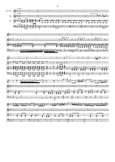 Konzert für Klarinette und Orchester in Es-Dur, Op.36: Teil II, für Klarinette, Oboe und Klavier by Franz Krommer