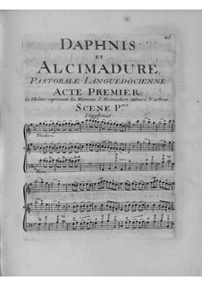 Daphnis et Alcimadure: Akt I by Jean-Joseph Cassanéa de Mondonville