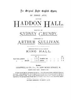 Haddon Hall: Akt I by Arthur Sullivan