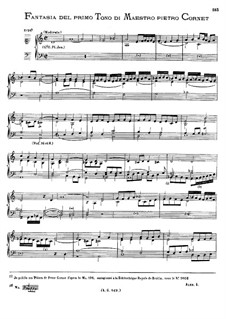 Fantasia del primo Tono: Fantasia del primo Tono by Peeter Cornet