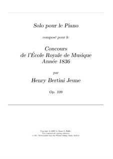 Solo de concours, Op.109: Solo de concours by Henri-Jérôme Bertini
