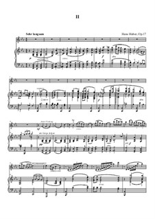 Fantasie für Violine und Klavier, Op.17: Teil II by Hans Huber