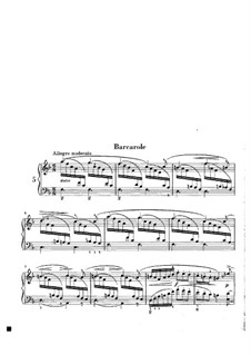 Aquarelle, Op.19: Nr.5 Barkarole by Niels Wilhelm Gade