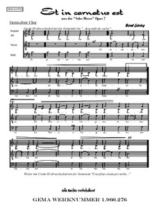 Solomesse, Op.7: Nummer 3: Credo: Et in carnatus est by Bernd Gehring
