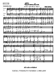 Solomesse, Op.7: Nummer 4: Sanctus by Bernd Gehring