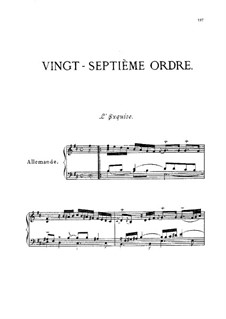 Vingt-septième ordre : Vingt-septième ordre  by François Couperin