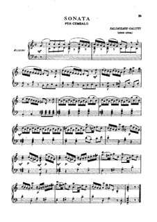 Sonate für Cembalo in C-Dur, Illy No.57: Sonate für Cembalo in C-Dur by Baldassare Galuppi