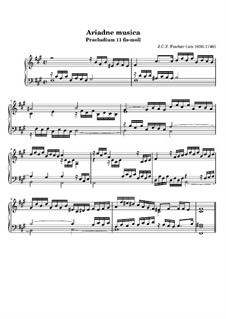 Ariadne Musica: Prelude No.11 in F Sharp Minor by Johann Caspar Ferdinand Fischer