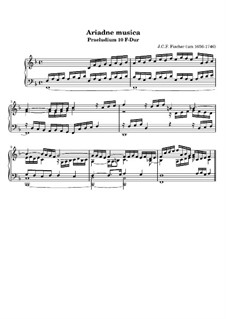 Ariadne Musica: Prelude No.10 in F Major by Johann Caspar Ferdinand Fischer