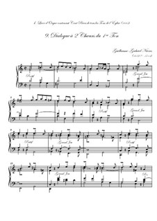 Premier livre d'orgue: No.9 Dialogue à deux chœurs by Guillaume-Gabriel Nivers