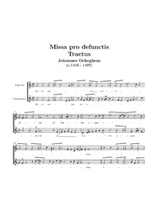 Missa pro defunctis: Tractus by Johannes Ockeghem