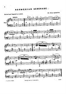 Norwegische Serenade, Op.19 No.2: Für Klavier by Ole Olsen
