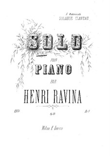 Solo, Op.15: Solo by Jean-Henri Ravina