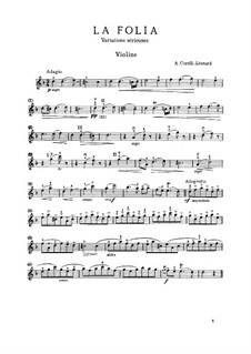 Sonate Nr.12 'La Folia': Solo Stimme by Arcangelo Corelli