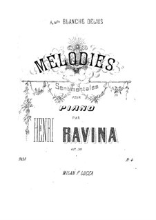 Melodies Sentimentales, Op.30: Melodies Sentimentales by Jean-Henri Ravina