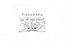 Achille: Cavatina, for Voice and Piano by Ferdinando Paer
