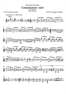 Ausgewählte Stücke für Gitarre: Ausgewählte Stücke für Gitarre by Niccolò Paganini