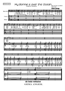 My Bonnie is over the Ocean: Für Männerchor, Op.322 by folklore
