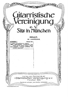 Ausgewählte Stücke für Gitarre: Jahrgang XII, Nr.1 by Friedrich Silcher, Adam Darr, Ermenegildo Carosio