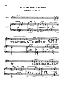 Fünf Gedichte von Baudelaire, L.64: No.5 La mort des amants by Claude Debussy