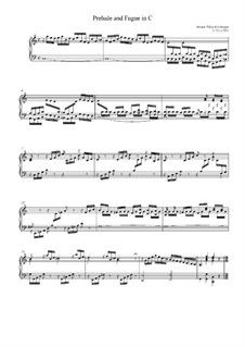 Präludium und Fuge in C-Dur: Präludium und Fuge in C-Dur by Johann Kirnberger