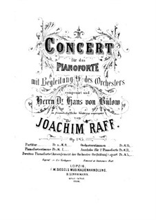 Konzert für Klavierk und Orchester in c-Moll, Op.185: Teil I by Joachim Raff