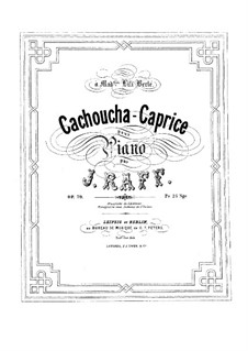 Cachoucha-Caprice, Op.79: Für Klavier by Joachim Raff