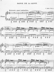 Henry VIII: Danse de la gipsy, for Piano by Camille Saint-Saëns