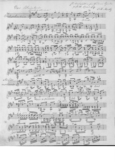 Das Blümlein, Op.34: Für Gitarre (Manuscript) by Johann Kaspar Mertz