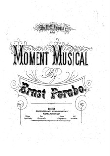 Musikalische Momente, Op.1: Musikalische Momente by Ernst Perabo