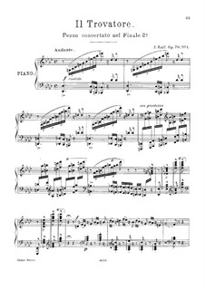 Zwei Paraphrasen über Opern von Verdi, Op.70: Paraphrase Nr.1 by Joachim Raff