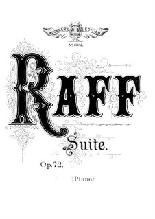 Suite Nr.3 in e-Moll, Op.72: Für Klavier by Joachim Raff