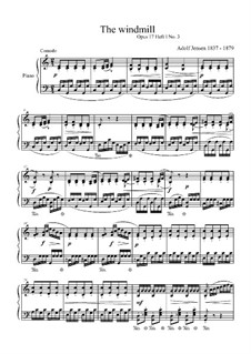 Wanderbilder, Op.17: Nr.3 Die Mühle für einen Interpreten by Adolf Jensen
